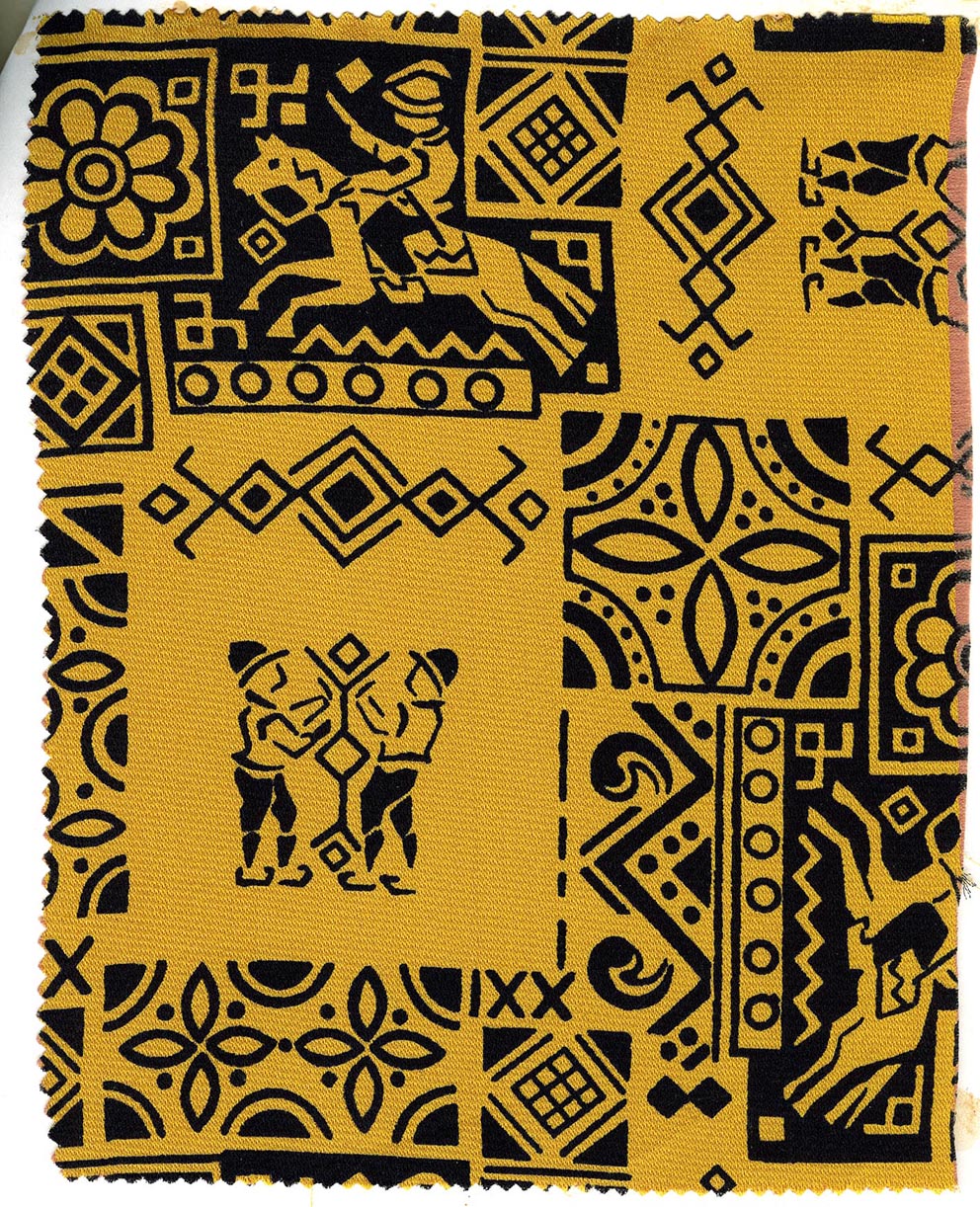 Фрагмент тканини «Вершники». 1960